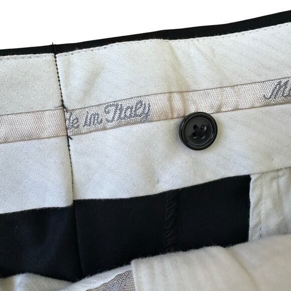 Made in Italy Men’s Black Tuxedo Pants 37 waist - Picture 3 of 5